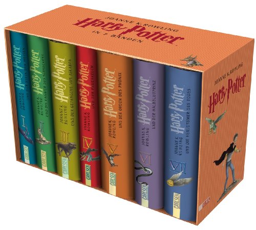 Magisches Geschenkset: Harry Potter Bücherbox mit 7 Bänden
