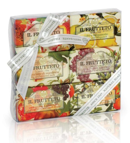 Hochwertiges Nesti Dante Il Frutteto Geschenkset mit natürlichen Handseifen und langanhaltendem Duft