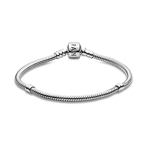 Edles PANDORA Armband aus Sterling-Silber, passend für Charms, Größe 19cm
