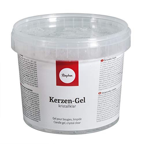 Kristallklares Kerzen-Gel von Rayher Hobby zum Gießen, Schmelzen und Färben