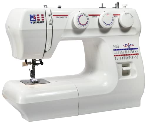 Hochwertige W6 Nähmaschine mit 29 Programmen, perfekt als Geschenk, in Weiß.