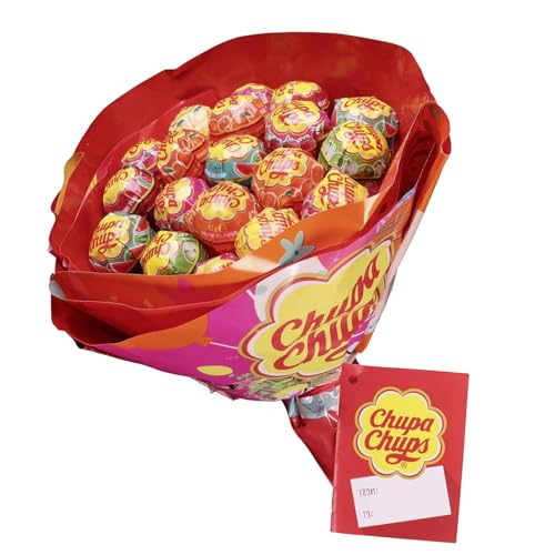 Chupa Chups Blumenstrauß: 19 Lollis in 6 Sorten, perfektes Geschenk!