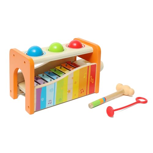 Multifunktionales Holzspielzeug: Hape Xylophon und Hammerspiel ab 12 Monaten
