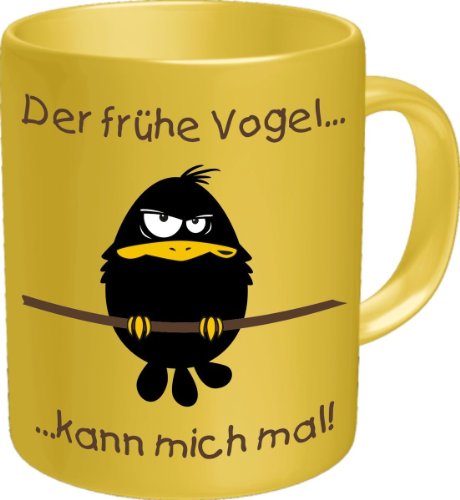 Witzige Tasse mit Spruch für Morgenmuffel - Perfektes Geschenk!