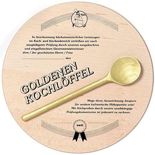 Goldener Kochlöffel von Bartl - Das perfekte Geschenk für Meisterköche!