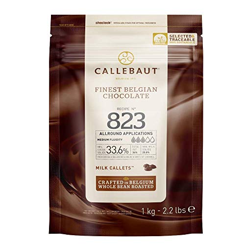 Hochwertige CALLEBAUT Vollmilch Schokolade Callets - Perfektes Geschenk für Schokoladenliebhaber, 1kg