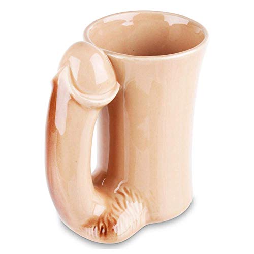 Origineller JOKE STORE Kaffeebecher mit Penisgriff - Perfekte Geschenkidee für Spaßvögel!