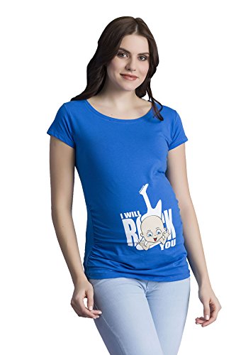 Lustiges Umstandsshirt "I Will Rock You" für werdende Mütter