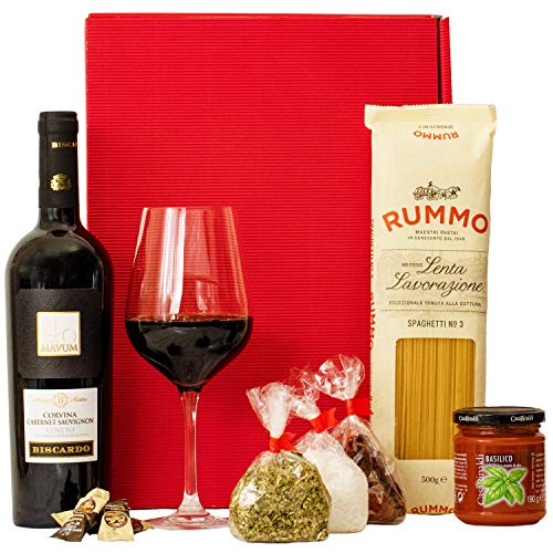 Genieße Italien mit dem Geschenkset „Rom“: Wein, Pasta und mehr!