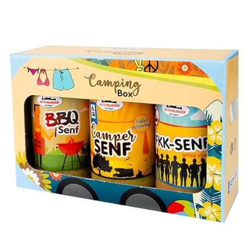 Originelle Senfsorten in Altenburger Campingbox - Perfektes Geschenk für alle!