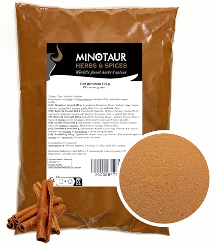 Entdecke die magische Welt von Minotaur Spices: 1 Kg Zimt gemahlen, mild.