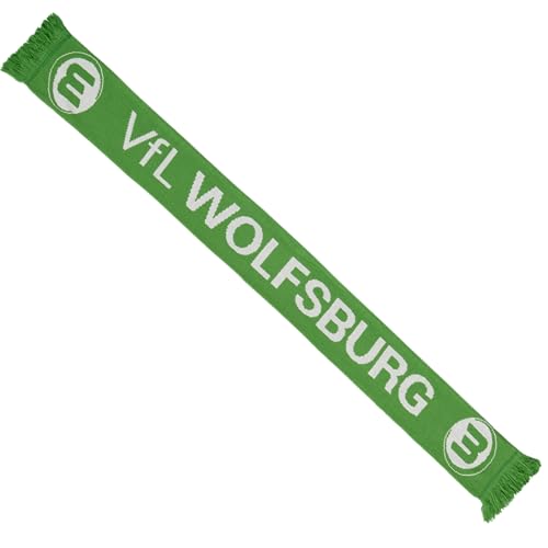 Originaltitel: "VfL Wolfsburg Schal - Logo - grün-weiß Fanschal Scarf - Plus Lesezeichen Wir lieben Fußball"  Neuer Titel: "Exklusiver VfL Wolfsburg Fanschal in grün-weiß mit Logo und Lesezeichen