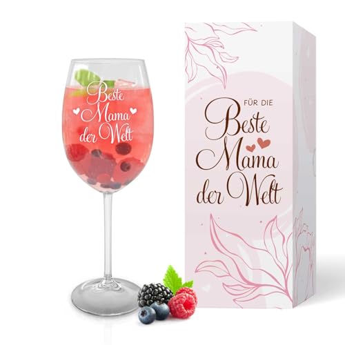 Personalisiertes Weinglas: Einzigartiges Geschenk für die beste Mama zum Muttertag oder Geburtstag
