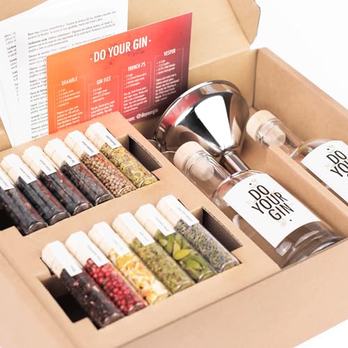 Kreatives DIY Gin Geschenkset mit handverlesenen Zutaten & Rezepten