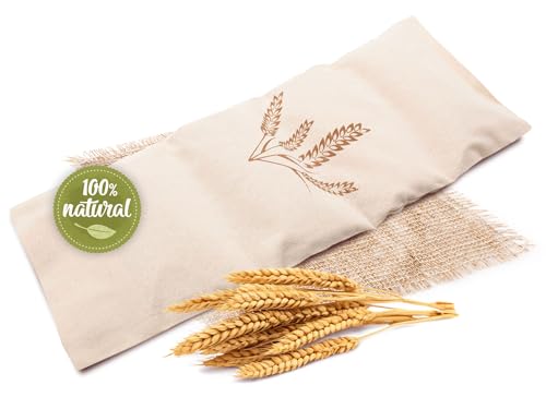 Entspannendes Körnerkissen gegen Verspannungen und Koliken - Großes Wärmekissen für Nacken und Schultern