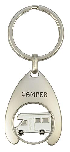 Praktischer Schlüsselanhänger mit Einkaufswagenchip für Camper - happyROSS