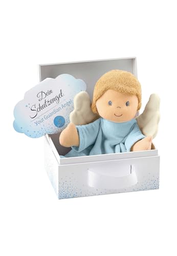 Kuscheliges Schutzengel-Schmusetuch für kleine Jungen, ab 1 Monat, blau