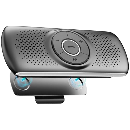 AGPTEK Bluetooth Freisprecheinrichtung für Auto mit integriertem Mikrofon und Clip