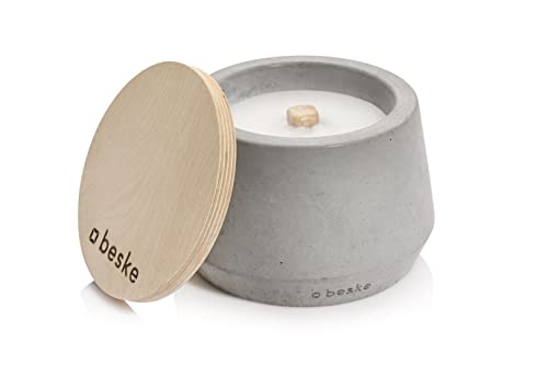 Einzigartige Betonfeuer Fackel 'Steller' | Nachhaltig, stilvoll, unendliche Brenndauer | Perfektes Geschenk