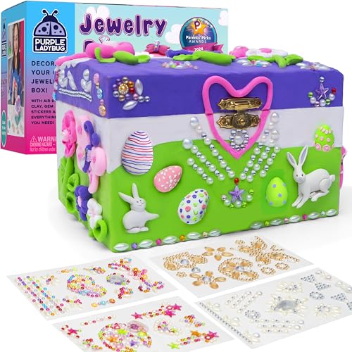 Kreative DIY Geschenkidee: Personalisiertes Schmuckkästchen Bastelset für Mädchen 6-13 Jahre