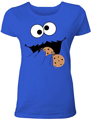 Originelles Keks-Monster Damen T-Shirt - Ein witziges Geschenk für Frauen