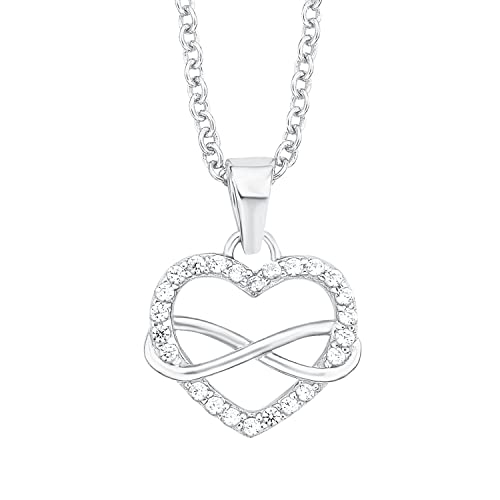 Hochwertige s.Oliver Kette mit funkelndem Anhänger in edlem 925 Sterling Silber