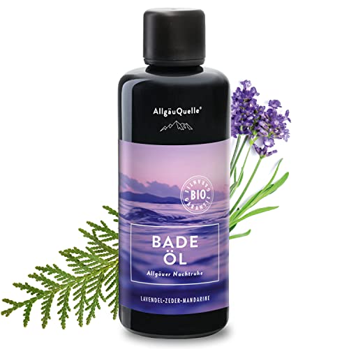 Entspannung pur: Bio-Badeöl mit Lavendel, Zeder & Mandarine (100ml)