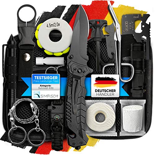 Premium Jungle Monkey® Survival Kit mit 17 Funktionen für Outdoor-Abenteuer