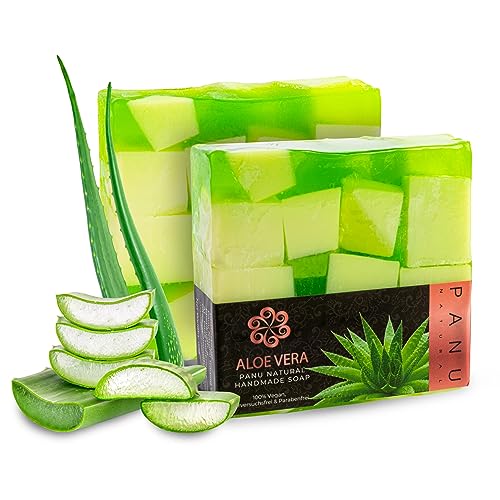 Premium Vegane Aloe Vera Seifenbar für alle Hauttypen - Natürliches Geschenk