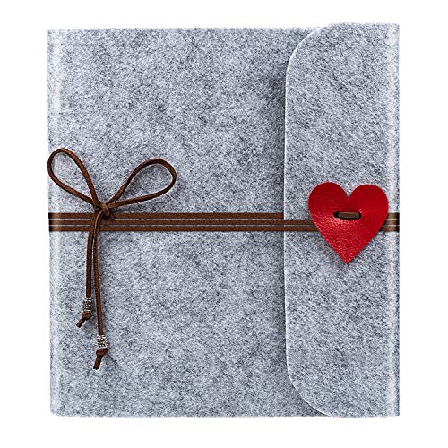 Vintage Filz Scrapbook Album für Frauen - Perfektes Geschenk zum Valentinstag!