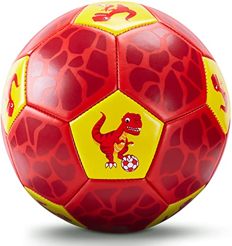 Hahaland Fußball-Set mit Ballpumpe und Netz, ideal für drinnen und draußen, perfektes Geschenk für Dinosaurier-Fans und Fußball-Begeisterte ab 2 Jahren
