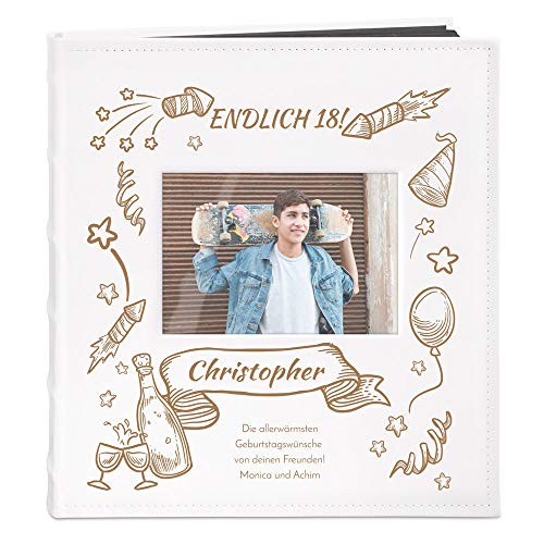 Personalisiertes Fotoalbum für 240 Fotos mit Gravur - Ideales Geburtstagsgeschenk für Männer