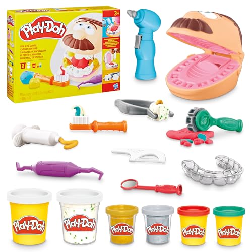 Kreatives Geschenk für Kinder: Play-Doh Zahnarzt Bastel-Set mit Werkzeugen