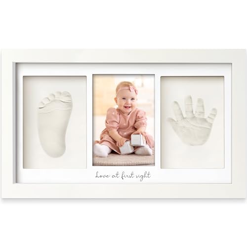 Perfektes Geschenk für Eltern: Baby Hand- und Fußabdruck Set