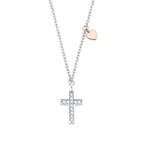 Elegante s.Oliver Halskette mit Kreuz-Anhänger in Geschenkbox - perfekt zum Verschenken!