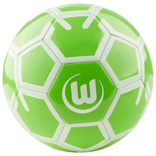 Grüner VfL Wolfsburg Fußball Größe 5 mit Lesezeichen - Perfektes Geschenk für Fußballfans