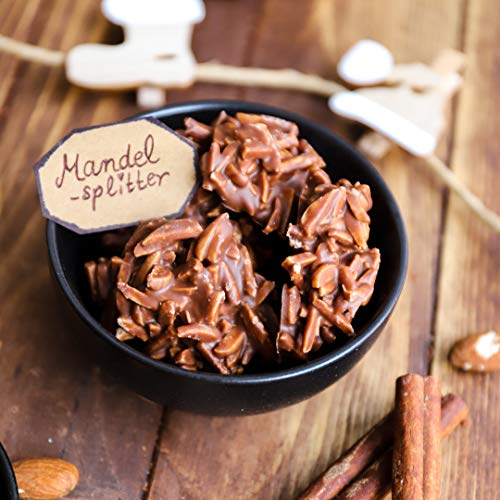 Köstliche Keto Mandelsplitter in Vollmilchschokolade - Zuckerfreier Snack für Low Carb & Keto