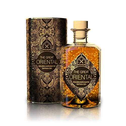 Exklusive Michi Palma Goldene Gin-Geschenkidee mit 23 Karat Blattgold