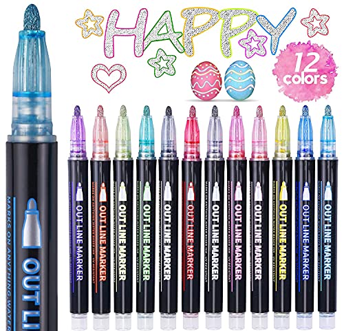 Zauberhafte Glitzerstifte für Mädchen: 12 magische Outline Stifte als Geschenkidee!