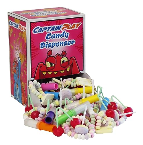 Entdecke die Nostalgie: CAPTAIN PLAY Retro Süßigkeiten Candy Dispenser mit 600g