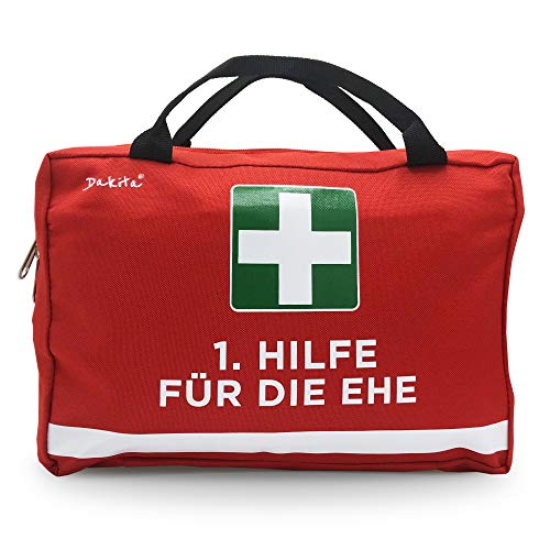 Goldene Hochzeits-Notfalltasche für Brautpaare | Lustiges Geschenk zur Ehe