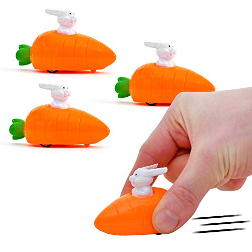 Set mit 4 aufziehbaren Osterhasen - Perfekte Geschenkidee für Kinder!