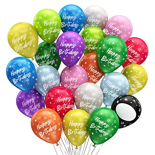 Premium Bio Luftballons: Bunte Geburtstagsüberraschung aus EU • 15 Stück • Ø34 cm