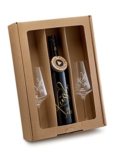 Singender Rotwein im nachhaltigen Geschenkkarton - Personalisiertes Geburtstagsgeschenk!