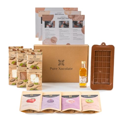 Kreatives Schoko-Set: Veganes DIY-Schokoladen-Kit für Kinder, Frauen & Männer