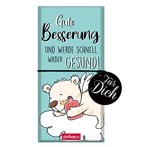 Süße Genesung: STEINBECK Geschenk-Schokolade - Schnelle Besserung für Krankenbesuch, 100g