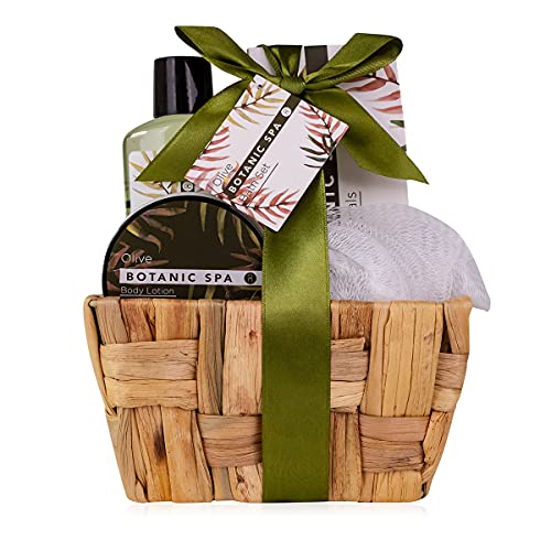 Verwöhnen Sie sich mit accentra OLIVE SPA Geschenkset im Seegraskorb