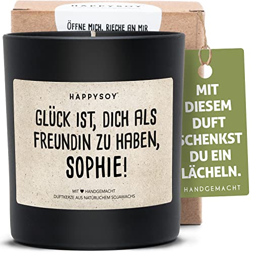 Handgemachte Duftkerze aus Sojawachs - Personalisiertes Geschenk für Frauen