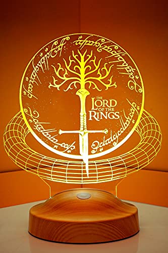 Magisches 3D-Licht: Tolles Herr der Ringe Geschenk für Schlafzimmer und Schreibtisch