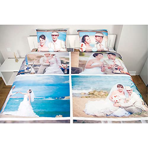 Personalisierte Bettwäsche Set mit Foto - Individuelle Geschenkidee für jeden Anlass